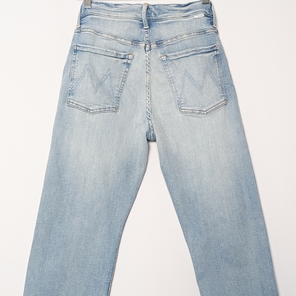 MOTHER Hiker Hover Jeans Innerspace Blue Size 26 Tapered Straight Leg Jean - Picture 12 of 14